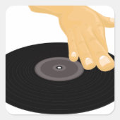 Djスクラッチ スクエアシール (正面)