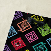 DJスクービードゥーパターン ビーチタオル (インサイチュ)