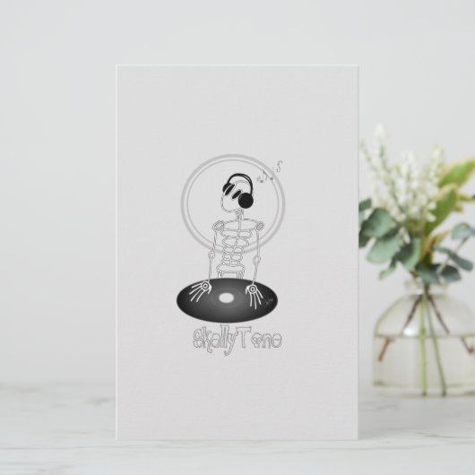 DJスケルトン 便箋 (スタンド正面)