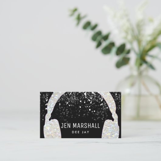 DJスパークフェイクル音楽ヘッドフォン 名刺 (スタンド正面)