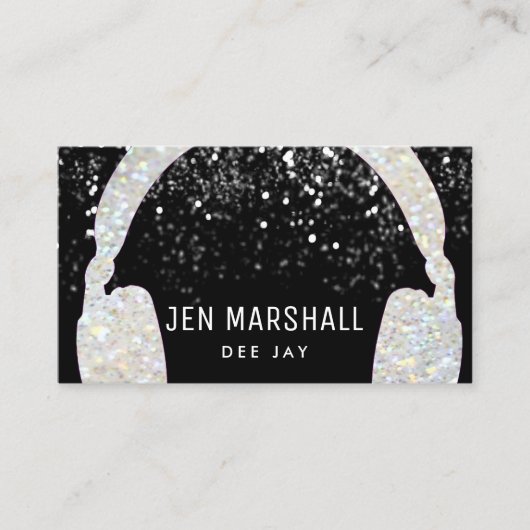 DJスパークフェイクル音楽ヘッドフォン 名刺 (正面)