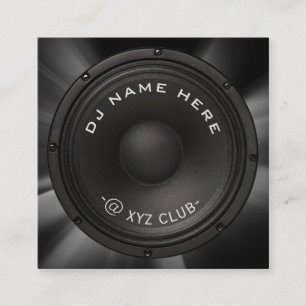 DJスピーカーの名刺 スクエア名刺