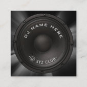 DJスピーカーの名刺 スクエア名刺 (正面)