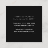 DJスピーカーの名刺 スクエア名刺 (裏面)