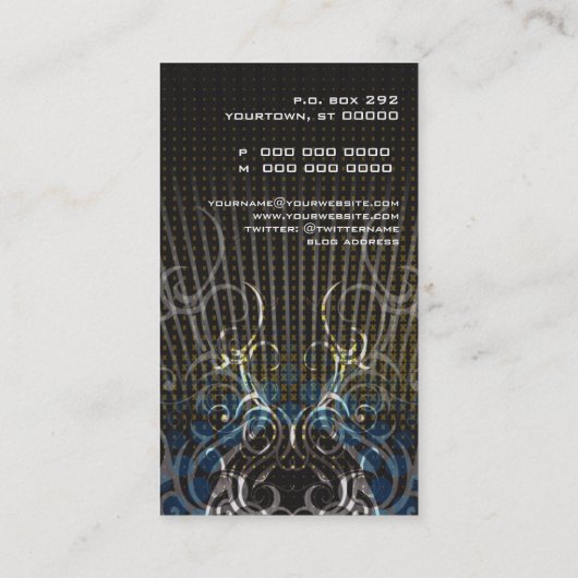 DJスピーカーレイズ名刺 名刺 (裏面)