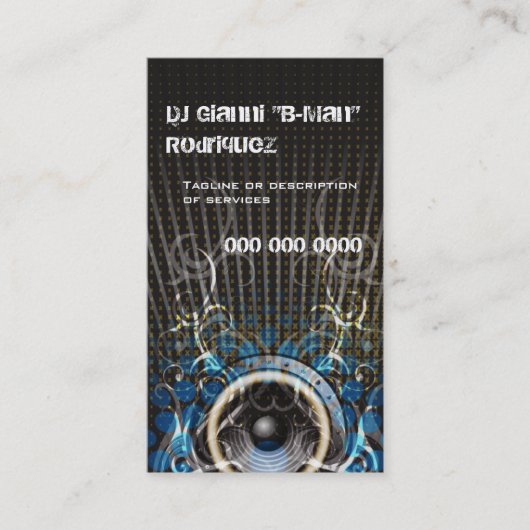 DJスピーカーレイズ名刺 名刺 (正面)