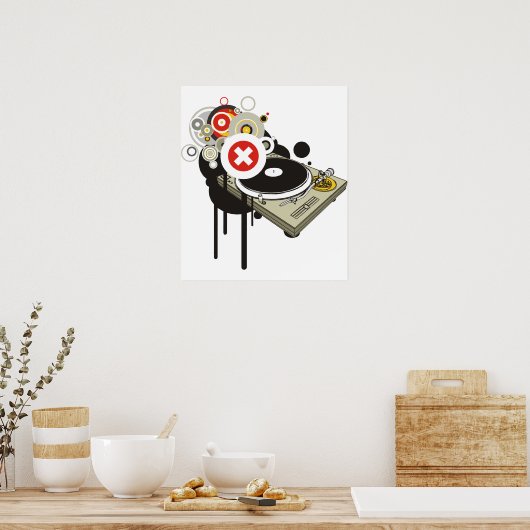 DJセット ポスター (キッチン)