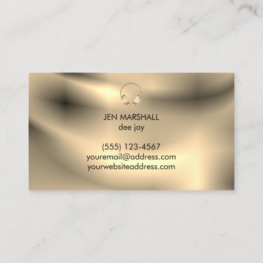 DJセピアデザインヘッドフォン 名刺 (裏面)