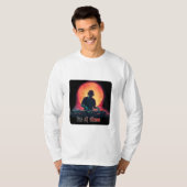 DJタイムだ – ネオンライトのナイトDJ Tシャツ (正面フル)