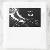 DJターンテーブルシール 長方形シール (バッグ)