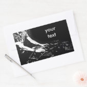 DJターンテーブルシール 長方形シール (封筒)