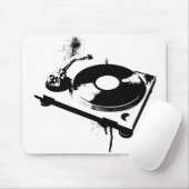 DJターンテーブルマウスパッド |イビザハウスミュージックギフト マウスパッド (マウス)