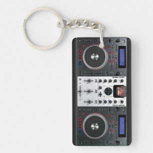 DJターンテーブルミックスデスクキーチェーン キーホルダー