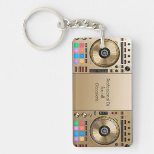 DJターンテーブルミックスデスクキーチェーン キーホルダー