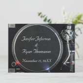 DJターンテーブル結婚式招待状 招待状 (スタンド正面)