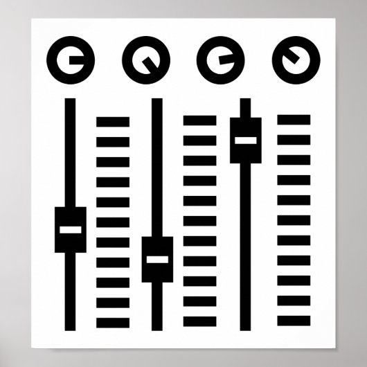 DJターンテーブル ポスター (正面)