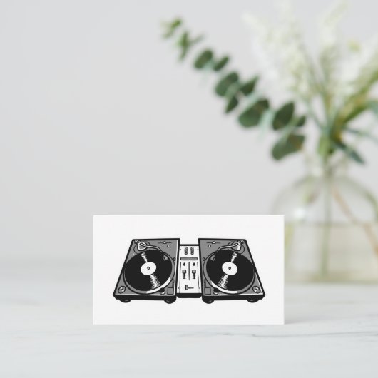DJターンテーブル 名刺 (スタンド正面)