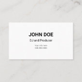 DJターンテーブル 名刺 (裏面)