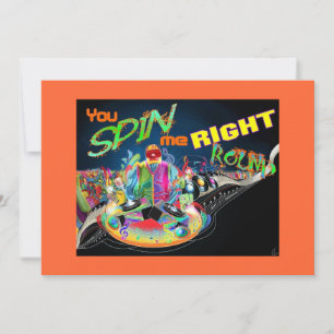 DJダンスパーティの招待状 招待状