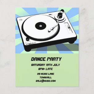 DJダンスパーティーナイトクラブディスコ チラシ