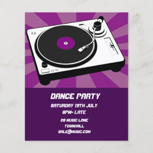 DJダンスパーティーナイトクラブディスコ チラシ