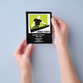 DJダンスパーティーレトロナイトクラブ チラシ (手)