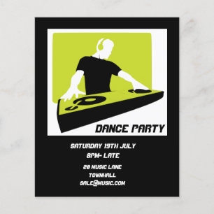 DJダンスパーティーレトロナイトクラブ チラシ