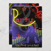 DJダンスパーティーV3 招待状 (正面/裏面)
