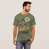 DJチンパンジー バナナビーツ 楽しい Tシャツ (正面フル)