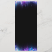 DJテクノダンスパーティーバー(ユダヤ教の)バル・ミツバーメニュー メニュー (裏面)