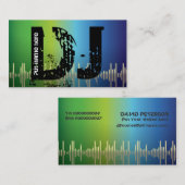 DJディスクジョッキーの名刺 名刺 (正面/裏面)