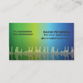 DJディスクジョッキーの名刺 名刺 (裏面)