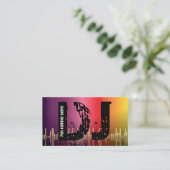 DJディスクジョッキーの名刺 名刺 (スタンド正面)