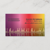 DJディスクジョッキーの名刺 名刺 (裏面)