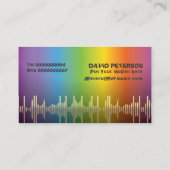 DJディスクジョッキーの名刺 名刺 (裏面)