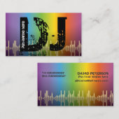 DJディスクジョッキーの名刺 名刺 (正面/裏面)