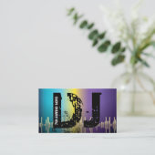 DJディスクジョッキーの名刺 名刺 (スタンド正面)