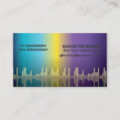 DJディスクジョッキーの名刺 名刺 (裏面)