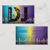 DJディスクジョッキーの名刺 名刺 (正面/裏面)