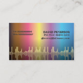 DJディスクジョッキーの名刺 名刺 (裏面)