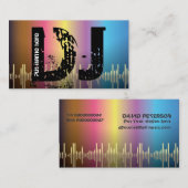 DJディスクジョッキーの名刺 名刺 (正面/裏面)