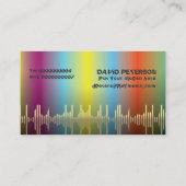 DJディスクジョッキーの名刺 名刺 (裏面)