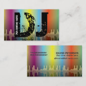 DJディスクジョッキーの名刺 名刺 (正面/裏面)