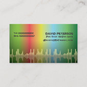 DJディスクジョッキーの名刺 名刺 (裏面)