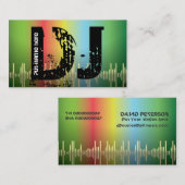 DJディスクジョッキーの名刺 名刺 (正面/裏面)