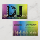 DJディスクジョッキーの名刺 名刺 (正面/裏面)