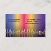 DJディスクジョッキーの名刺 名刺 (裏面)