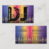 DJディスクジョッキーの名刺 名刺 (正面/裏面)