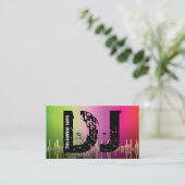 DJディスクジョッキーの名刺 名刺 (スタンド正面)