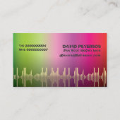 DJディスクジョッキーの名刺 名刺 (裏面)